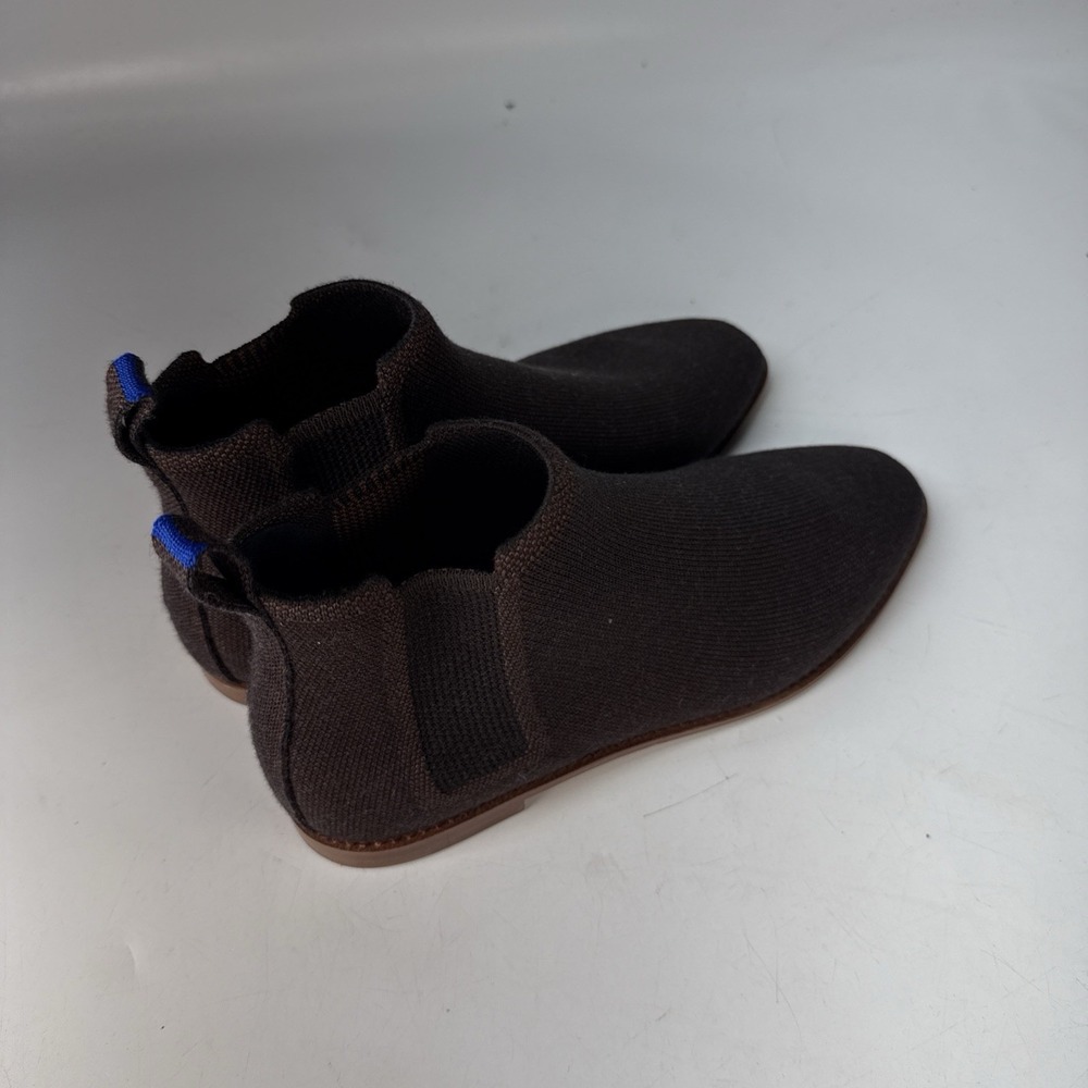 Rothys The Merino Chelsea Boots Womens 10.5 Brown Pull On Ankle Flat Boots
